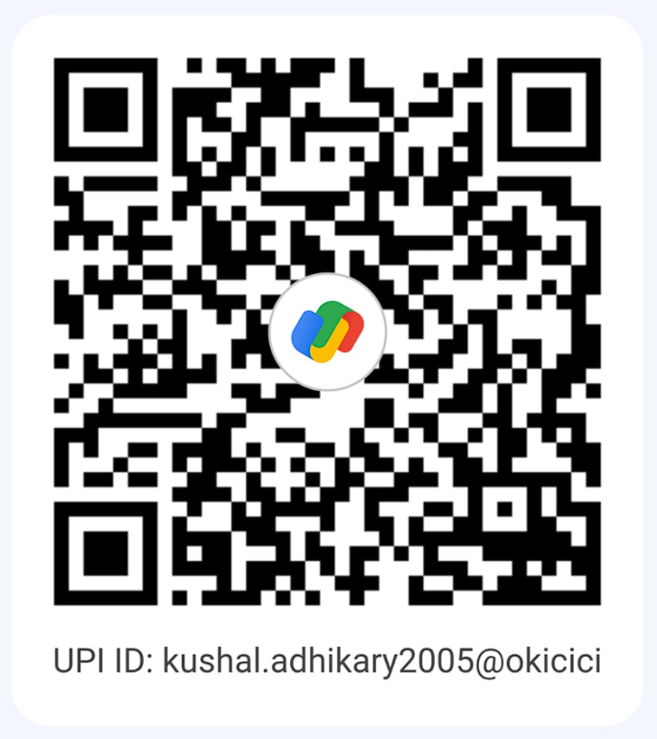 UPI QR Code - Kushal
